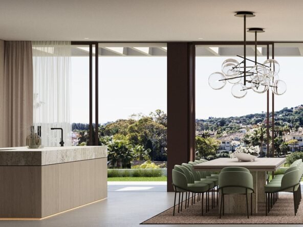 Frontline Golf Villa in Marbella – A Dream for Golf Lovers - Kitchen and Dining Room - SK0063