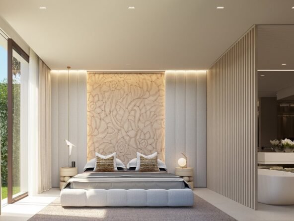 Frontline Golf Villa in Marbella – A Dream for Golf Lovers - Master Bedroom - SK0063