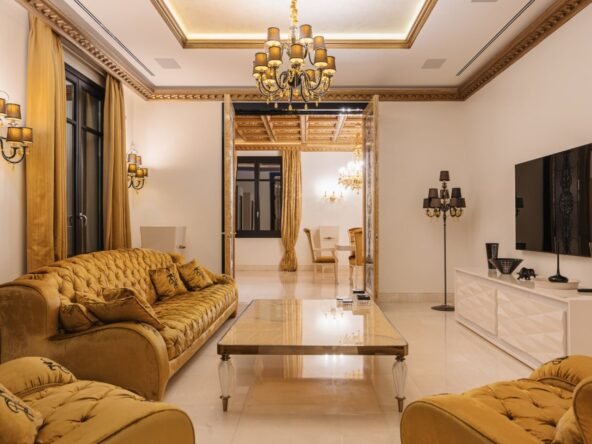 Timeless Elegance in Las Chapas – A Marbella Luxury Villa - Living Room - SK0103